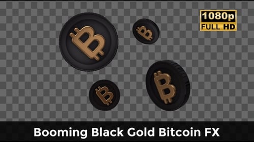 Booming Black Gold Bitcoin FX — Animation zur Explosion des Kryptovermögens