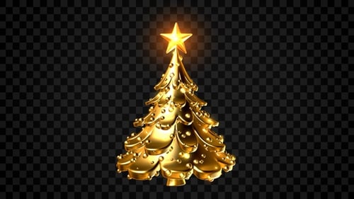 Goldener Weihnachtsbaum