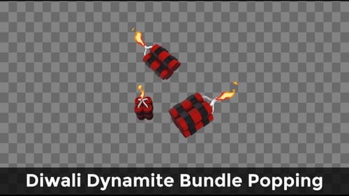 Diwali Dynamite Bundle Popping – Festival Blast Animation