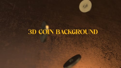 3D Coins Background