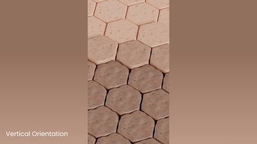 Organic Hexagon Grid Texture Transformation
