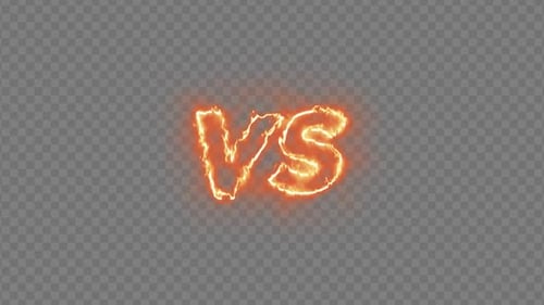 Fiery VS Text Reveal Animation