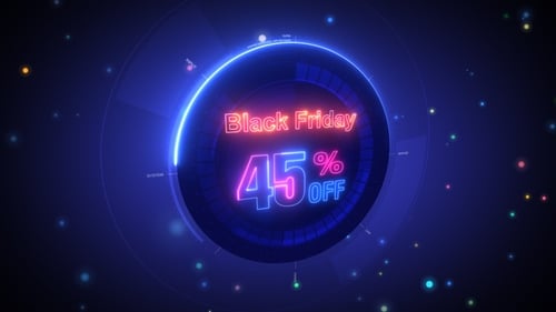 Neon Black Friday Sale Discount Reveal