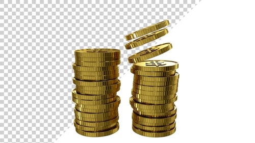 USD Gold Coins Tower V6