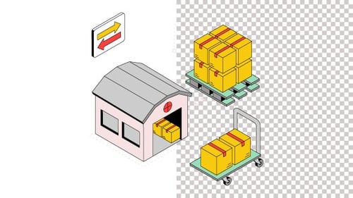 Warehouse Animation Alpha Channel 01
