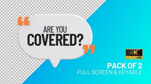 Are You Covered speech bubbles