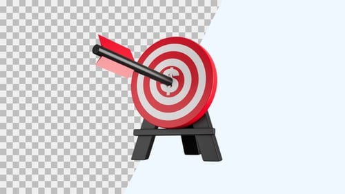 3D Animation Sale Target | Alpha Channel