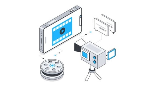 Video recording Isometric Animation Alpha Channel