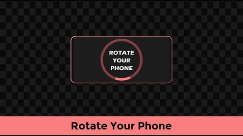 Rotate Your Phone - Red Circular Progress