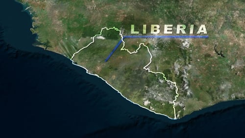 Animated World Map Zoom to Country Border Reveal