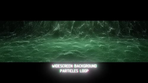Abstract Fluid Particle Wave Widescreen Background Loop