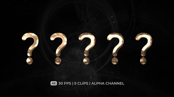 Animated 3D Metallic Question Mark Symbol Reveals, Revealer Motion ...