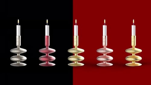 Modern Decorative Candles with Flickering Flames