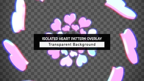 Isolated Heart Pattern Overlay