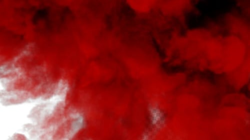 Fluid Red Ink Smoke Alpha Channel Transition