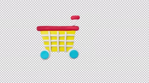 Business Cart Icon Animation 4K