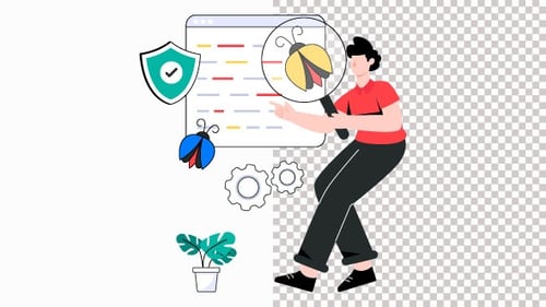 Antivirus Animation Alpha Channel