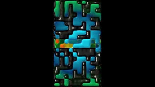 Glitchy Pattern Vertical Backdrop 3