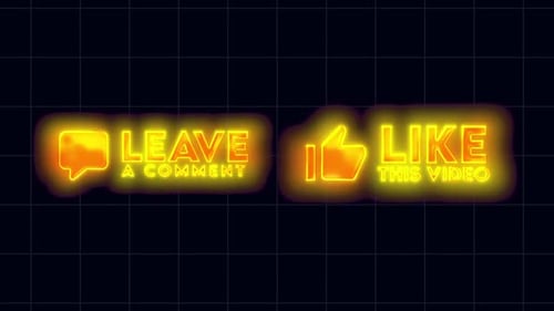 Animated Neon Glow YouTube Channel Reminders