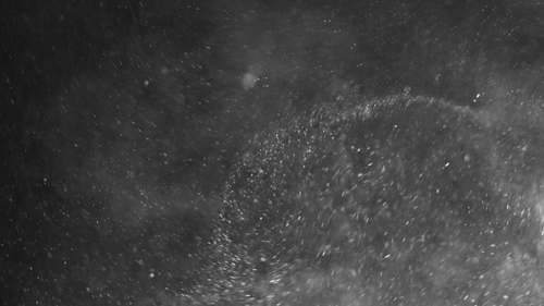 Dynamic Dust Particles Sparkle on Black Background