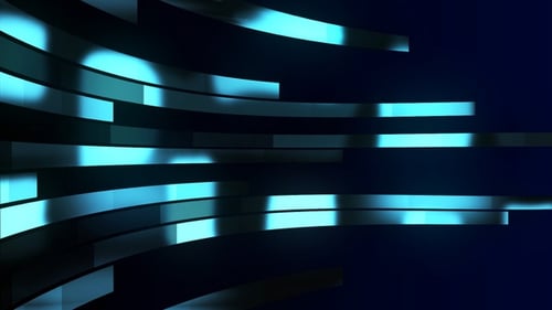 Laço de linhas curvas azuis