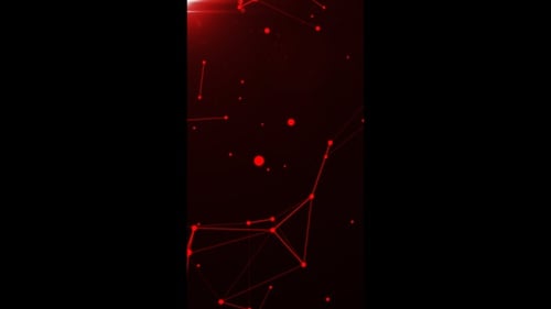 Dynamic Red Plexus Network Abstract Background