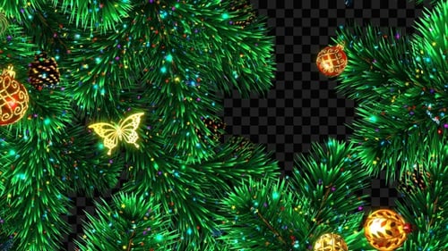 Christmas Tree Branches Transition