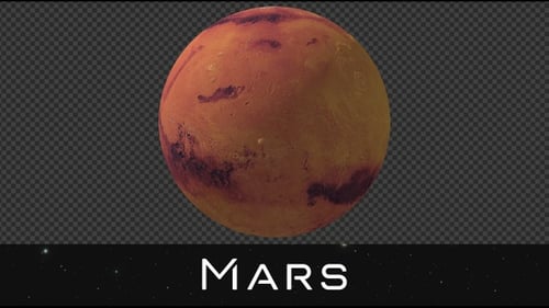 Mars Rotation Loop + Alpha Channel