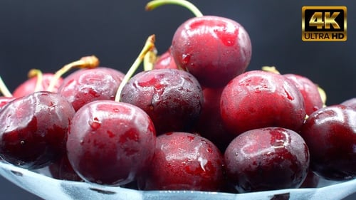 Cerezas de cerca