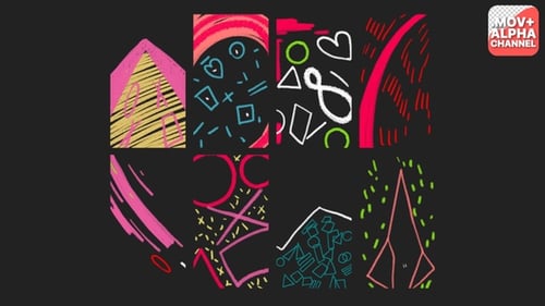 Hand Drawn Scribble Overlays and Cartoon FX Elements