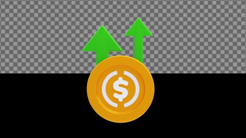 3D Usdc Inflation Animation | Alpha Loop