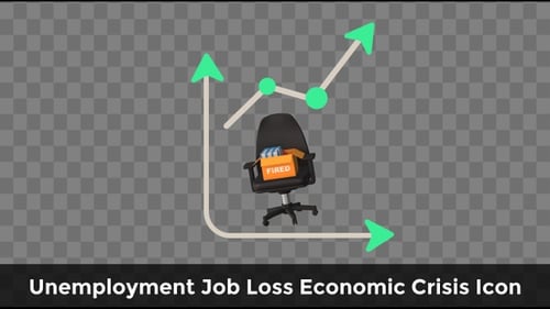 Unemployment Job Loss Economic Crisis Icon