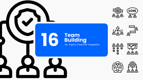 Paquete de iconos de formación de equipos