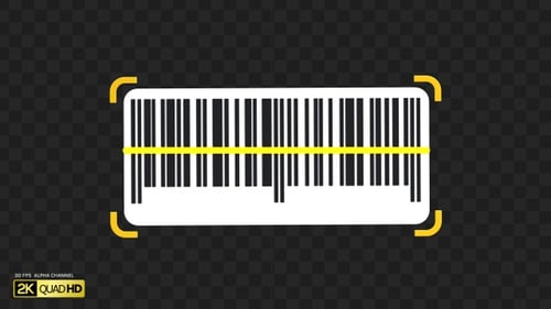 3D-Barcodescanner-Linie | Alpha-Kanal
