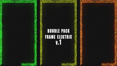 Vibrant Electric Neon Vertical Frame Reveals