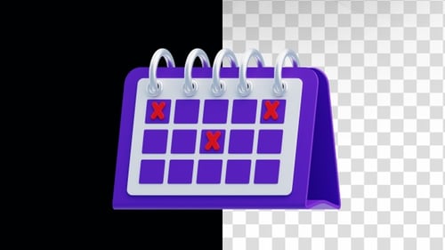 3D Animation of Cancel Schedule