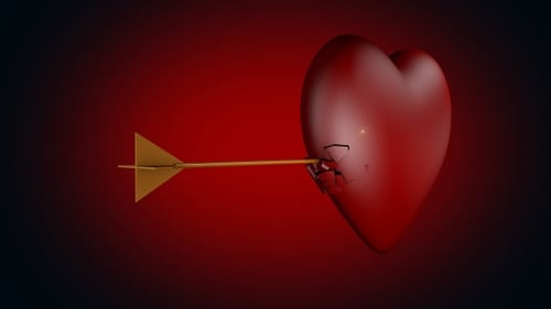 Love Heart Arrow 4k V.1