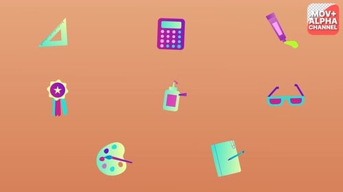 School Icons | Motion Graphics