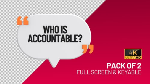 Qui est Accountable Speech Bubbles Pack