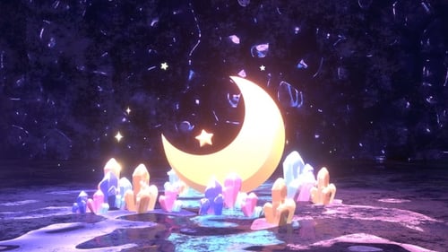 Moon And Crystal Gemstones