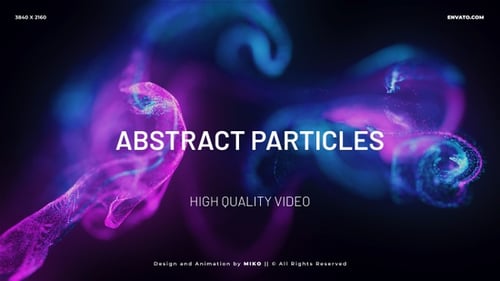 Abstract Fluid Particle Flow Background Animation