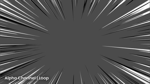 Anime Speed Lines Overlay Effect | Alpha Loop