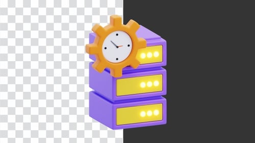 3D Animation of imeline Datbase | Alpha Channel