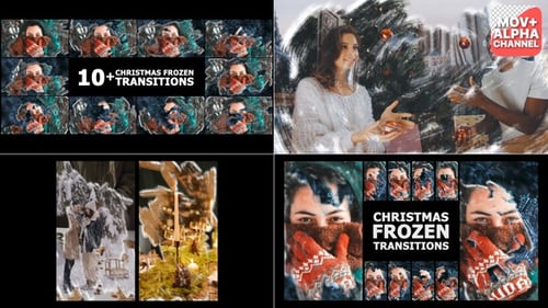 Christmas Frozen Transitions | Motion Graphics