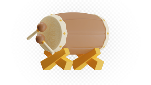 Traditional Bedug Icon Animation