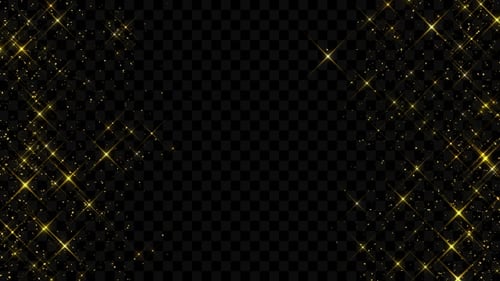 Sparkling Christmas Particles Falling Overlay