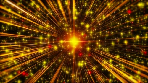 VJ Dancing Tunnel Seamless Loop Golden V2