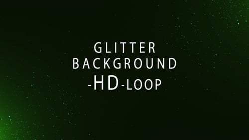 Looping Green Glitter HD