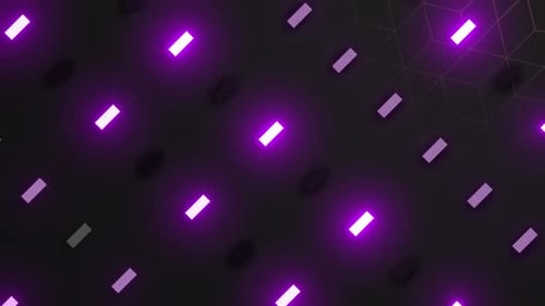 Glowing Geometric Grid Loop Background Animation