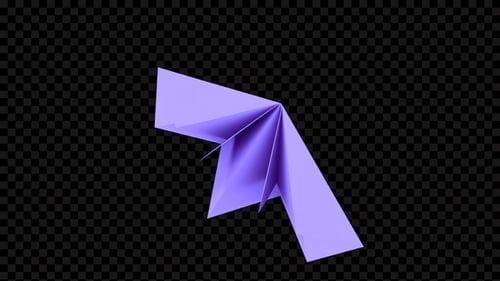 Geometric Paper Fold Reveal Transition